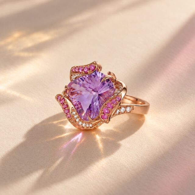 Wildflower Heart Ring,,hi-res image number null