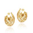 Crescent Rose Earrings,,hi-res image number null