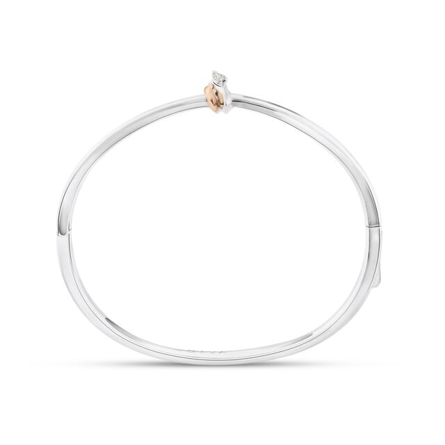 My Embrace Platinum Bangle Mini, 1 Diamond,,hi-res image number null