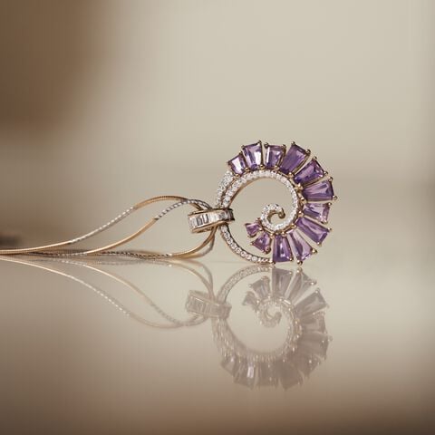 Bramante Staircase Amethyst Pendant