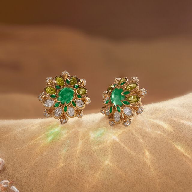Emerald Reverie Earrings,,hi-res image number null
