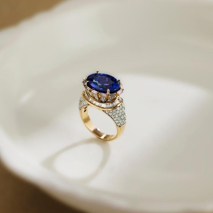 【オーダー】bicolor tanzanite … ring Tanzanite Matrix Ring | Zoya A TATA Product